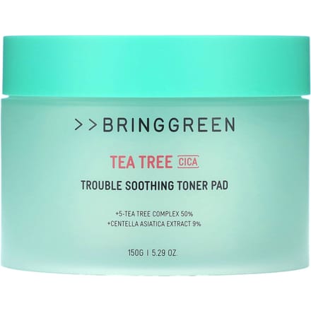 Bringgreen, Tea Tree Cica, Tampon tonique apaisant, 150 g (5,29 oz) blue