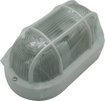 Benson Ovale buitenlamp - wit - waterdicht - onderhoudsvrij - E27 fitting