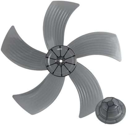 Dailygoods - 35 cm Huishoudelijk Ventilatorblad met Vijf Bladen voor Stille Werking