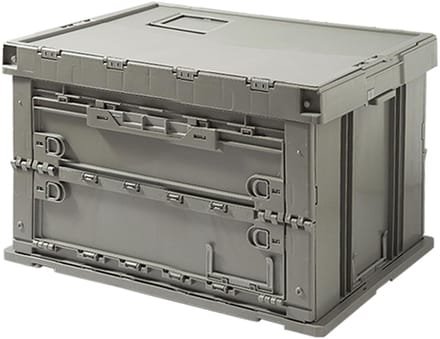 Cosensi - Foldable Camping Box - Opvouwbaar - 75 Liters - Celadon Groen - Plastic Opbergdoos - Geschikt voor Buitenactiviteiten