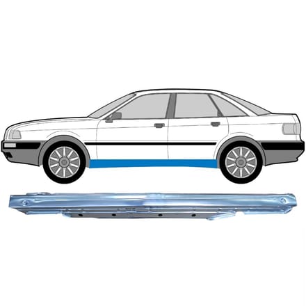Volledige dorpel voor Audi 80 B3 1986-1991 / Links