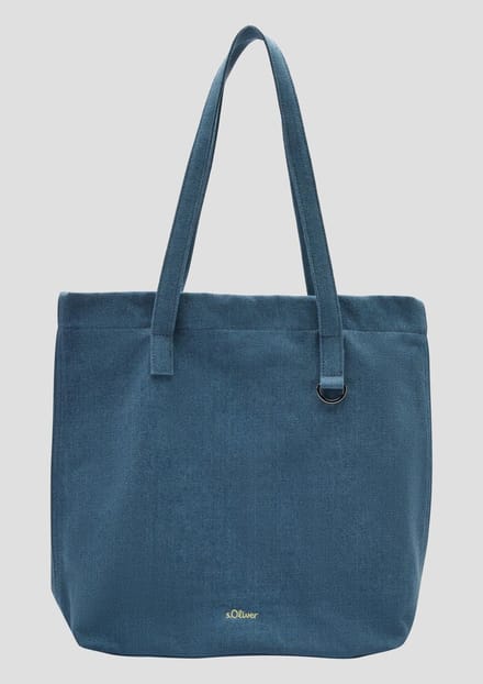 s.Oliver - female - Robuuste denim draagtas met vaste schouderriem