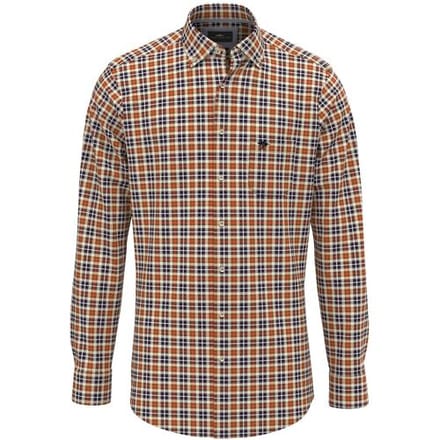 Fynch-Hatton Overhemd Classic Multi Check Button-Down Flame / male