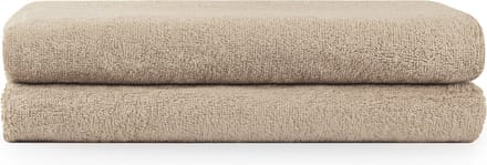 Blumtal Terry Handdoeken Set - 2 x Baddoek - 70 x 140 cm - Taupe