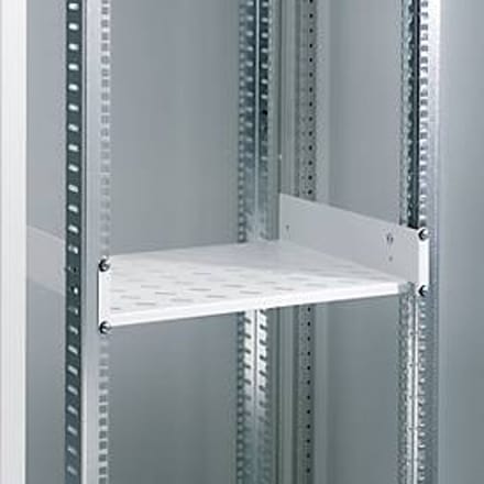 Legbord voor apparatuur, voor serverkast, vast, 2 HE x 400 mm (19")