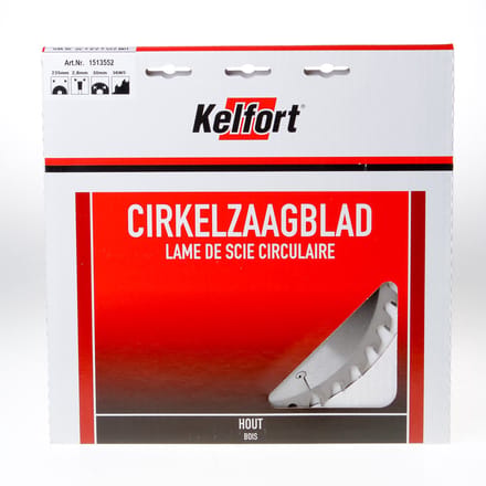 Kelfort zaagblad HM 235x30 36-tands
