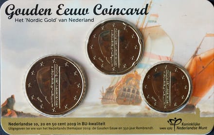 Gouden Eeuw 2019 in coincard - Nordic Gold van Nederland