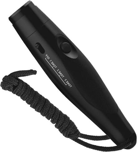 Elektronisch Fluitje - Hondenfluitje Training - Hondentraining Buiten - Instelbaar Volume Toon - 15.5 cm - Zwart