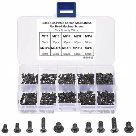 Gesorteerde set PC-schroeven - 500 stuks voor laptop en computer reparatie