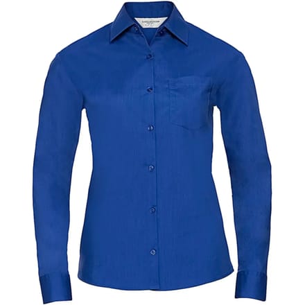 Dameshemd met lange mouwen Russell Athletic Poplin