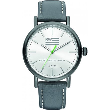 River Woods Yukon RW420027 Horloge - Leer - Grijs - Ø 42 mm