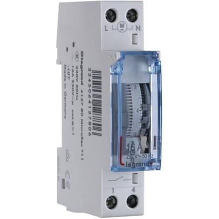 Legrand Legrand 412780 DIN-rail schakelklok Analoog 230 V