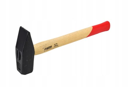 AWTOOLS Slotenmakershamer 1,5 kg Black Line - Hout Handvat