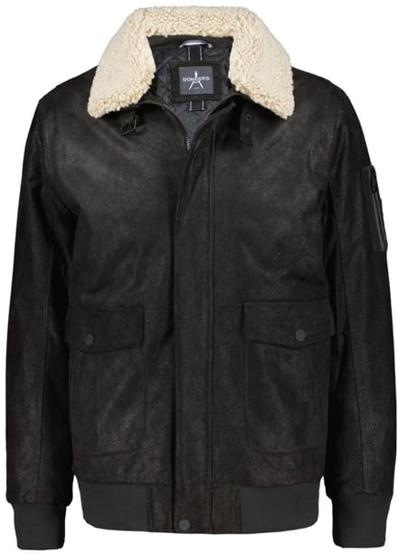 Donders Jas Leather Jacket 42784 Dark Brown Mannen Maat - M