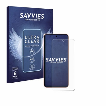 Savvies - Screenprotector voor Google Pixel 8 (case-friendly) - Folie Beschermfolie transparant 6 Stuks
