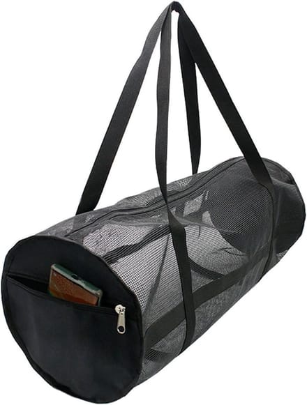 Duikuitrusting tas - Net tas - Watersport opslag - Opvouwbaar en ventilerend - 70 x 27 cm - Zwart