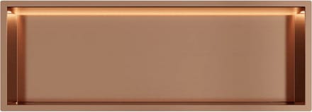Copper RVS Inbouwnis 30x90x10cm met RGB verlichting