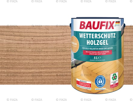 BAUFIX Weerbeschermende houtgel 5 liter (Kleurloos)