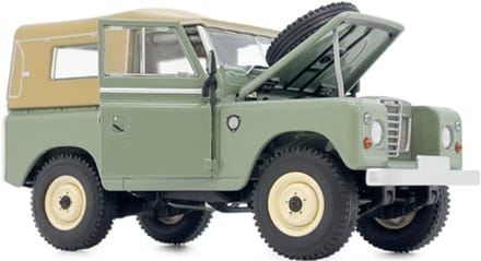 MarGe Models Landrover Series 3 88 softtop atlantic green, schaal 1:32