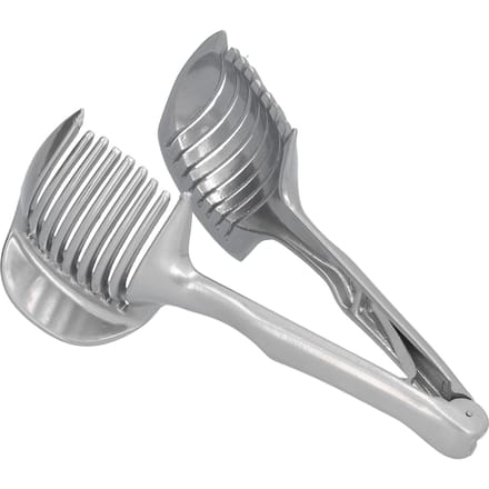 Handheld Uiensnijder Handig Aluminiumlegering Multifunctionele Citroenhouder voor Keuken Restaurants gray