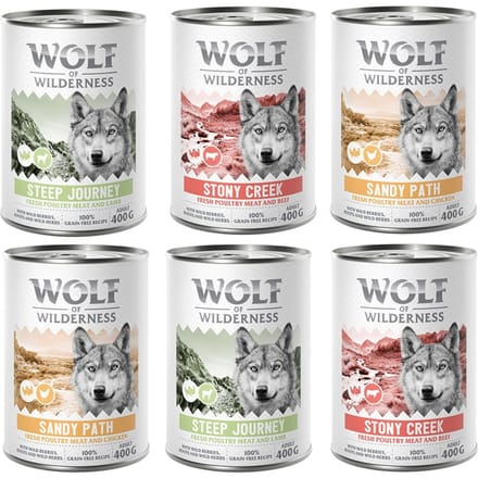 Wolf of Wilderness Adult 'Expedition' 6 x 400 g