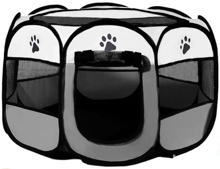 CLVP® Kattenren Binnen en Buiten - Dierenren - Grijs en wit