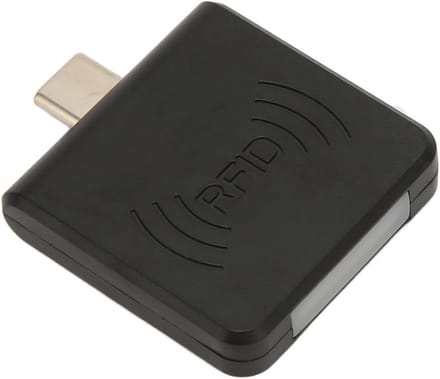 Draagbare Type C RFID Kaartlezer voor Telefoon - Snelle Plug-and-Play ID-Lezer