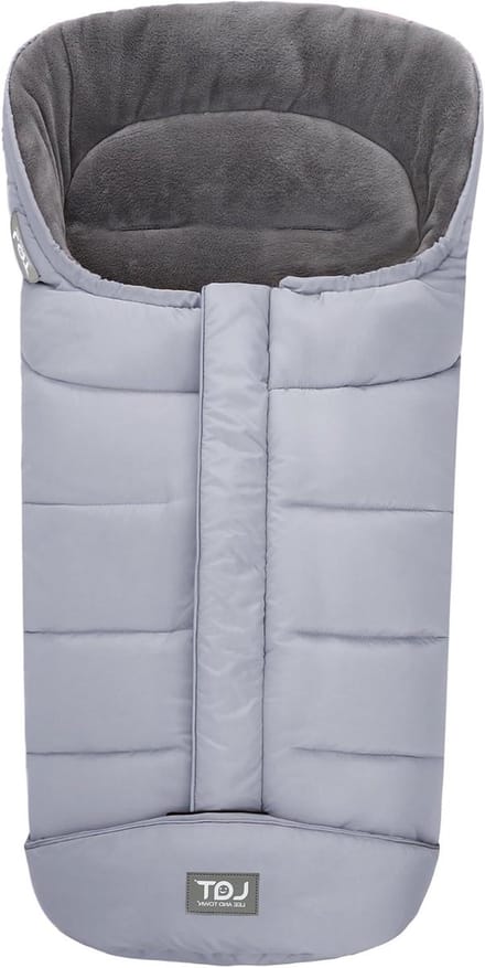 Universele voetenzak - Kinderwagen zak - Warm en droog - Waterdicht winddicht - 70 cm lang - Grijs