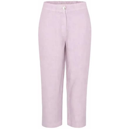 Linnen curve broek voor vrouw Haris Cotton