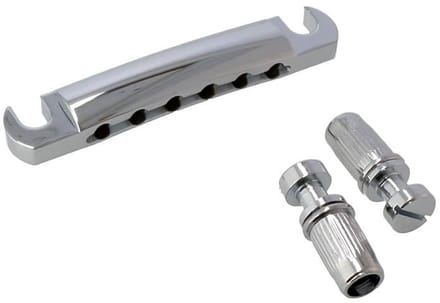 Gitaar stop tailpiece - Vervangend staartstuk - Fazley 10609