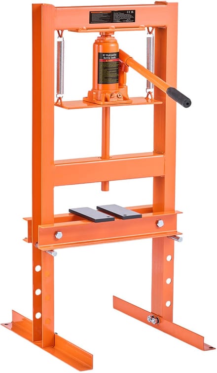 Autokrikset - Hydraulische pers - Voertuigonderhoud - 6 Ton Capaciteit - H-Frame - Zwart
