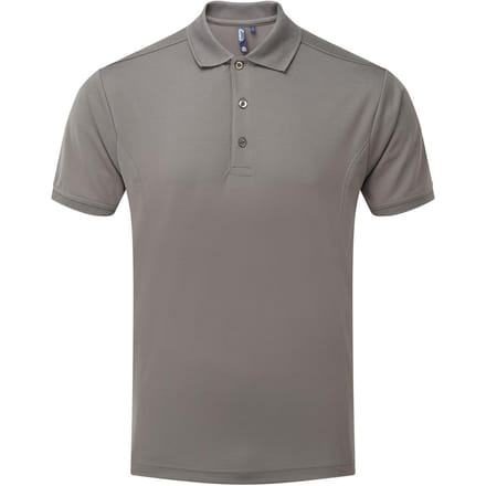 Premier Heren Coolchecker Poloshirt (Donkergrijs)