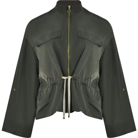 Veste met verstelbare taille koord voor dames Mat Fashion