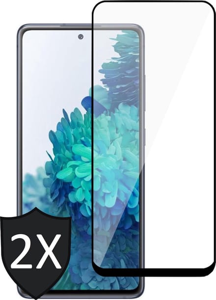 Screenprotector geschikt voor Samsung S20 FE - 2x Glas Full Screen Protector