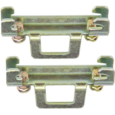 10 stuks Vaste Klem Bevestigingsclip voor 35mm DIN-rail (Metalen Model 11) beige