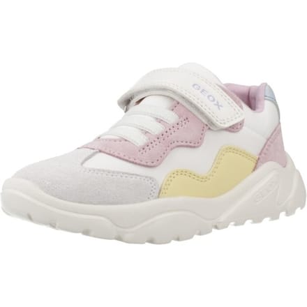 GEOX CIUFCIUF PEUTER Sneakers - WIT/ROZE - Maat 23