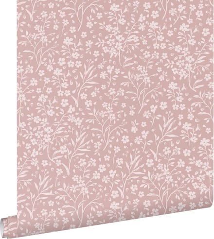 ESTAhome behang bloemetjes roze - 53 cm x 10.05 m - 139884