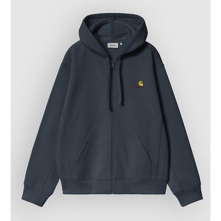 Carhartt WIP American Script Zip Hoodie blauw
