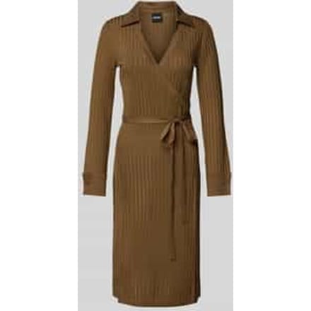 Midi-jurk in wikkellook, model 'Ellarie'