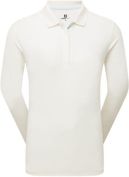Footjoy ThermoSeries Langemouw Golfpolo Off White