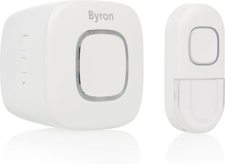 Byron DBY-24721 - Deurbel Draadloze set - 200m Bereik - Waterdicht - Wit