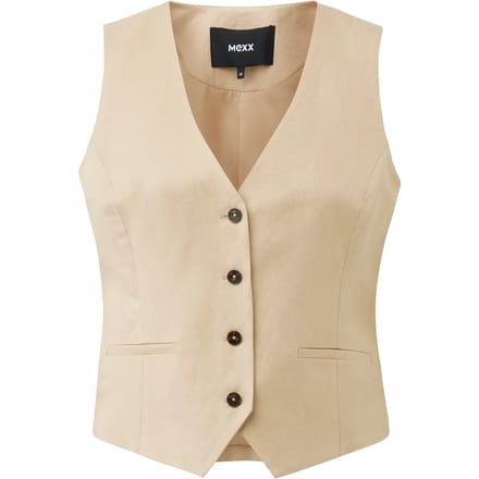Linnen gilet voor dames Mexx