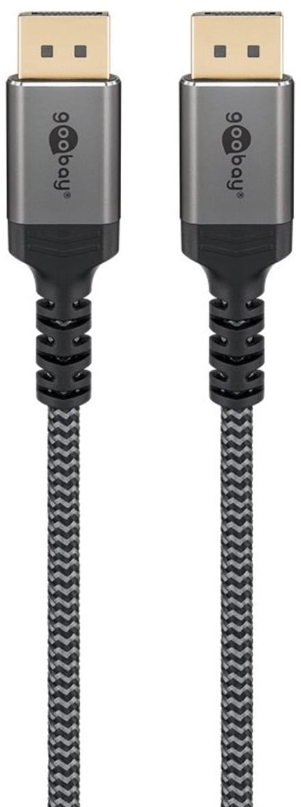 Goobay DisplayPort-kabel 2.0/2.1, 80gbit/s (16K/60 Hz DSC), retailzak