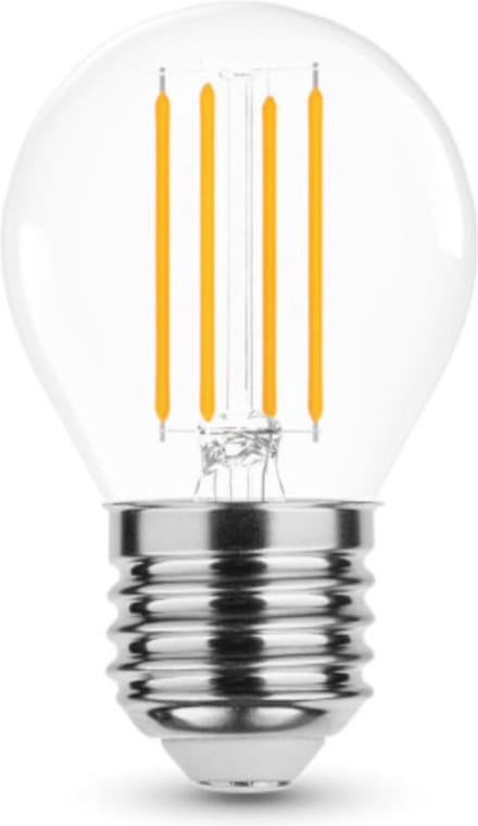 LED E27 Filament lamp - G45 - 5W - 10-30V - 2700K