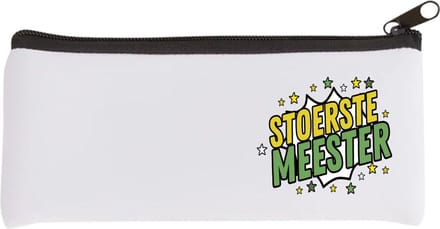 Akyol - stoerste meester Etui - Meester - beste meester - school - verjaardagscadeau - afscheidscadeau - kado - 20 bij 9 cm