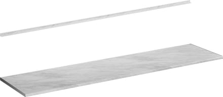 Vicco R-Line Keukenwerkblad – 240 cm Wit/marmer