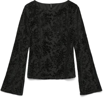 VERO MODA - VMKITA LS BOATNECK LACECUT TOP JRS EXP - Dames - Blouses