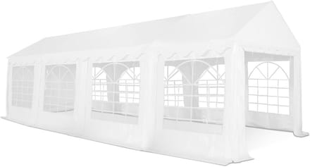 Partytent - Feest tent - Grote evenementen - Stabiele stalen frame - 4 x 8 meter - Wit