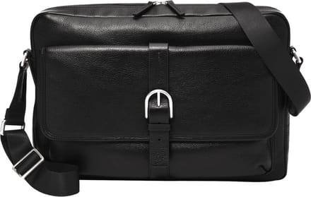 FOSSIL Business tas Schoudertas Camden Messenger Black Zwart