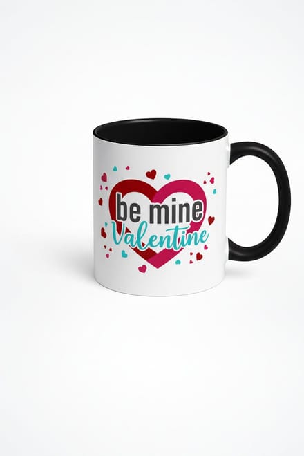 Valentijn Mok 'Be Mine Valentine' met Liefdevol Hart Design - Romantisch Cadeau